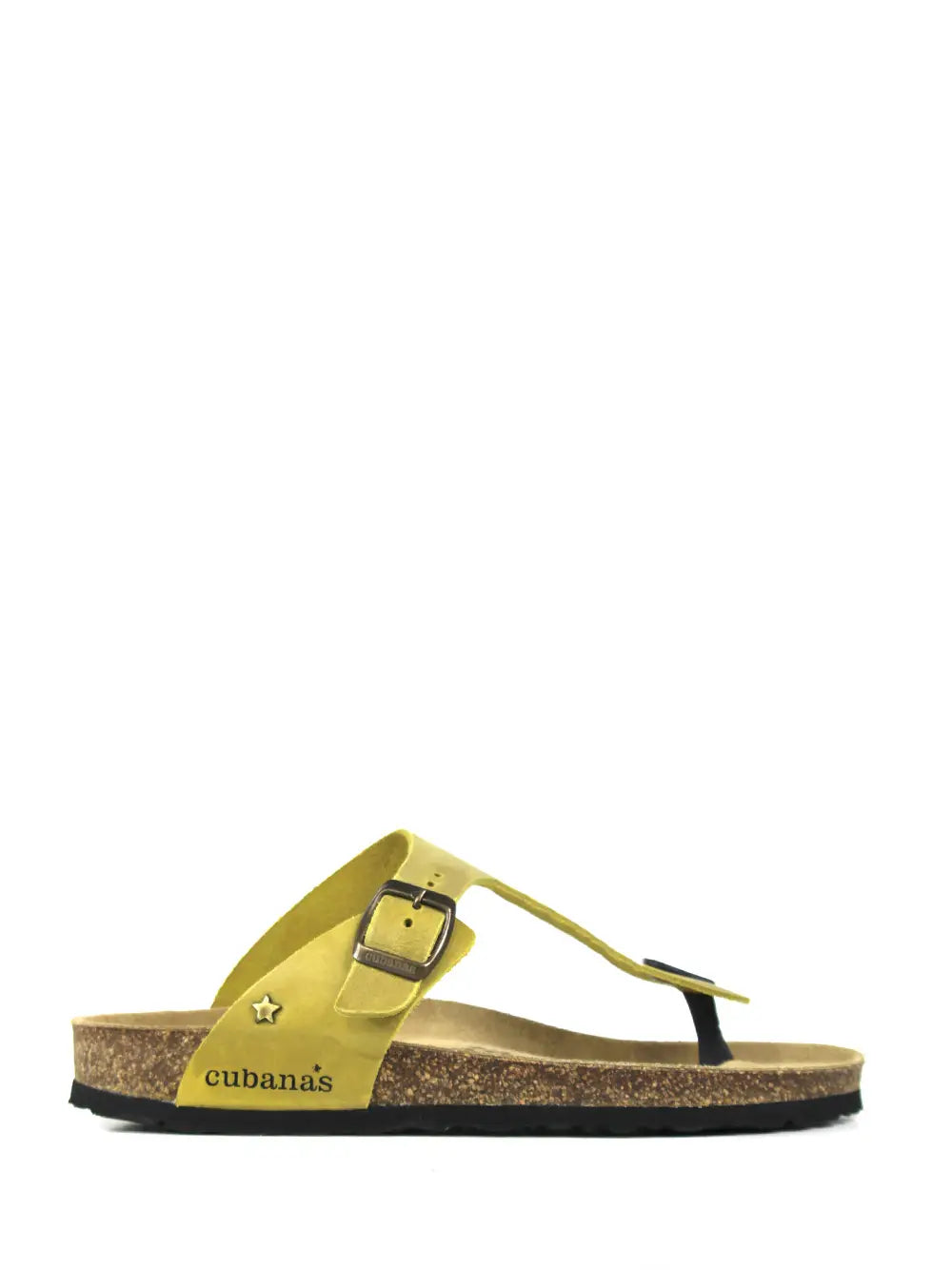 Sandale Alice en cuir jaune