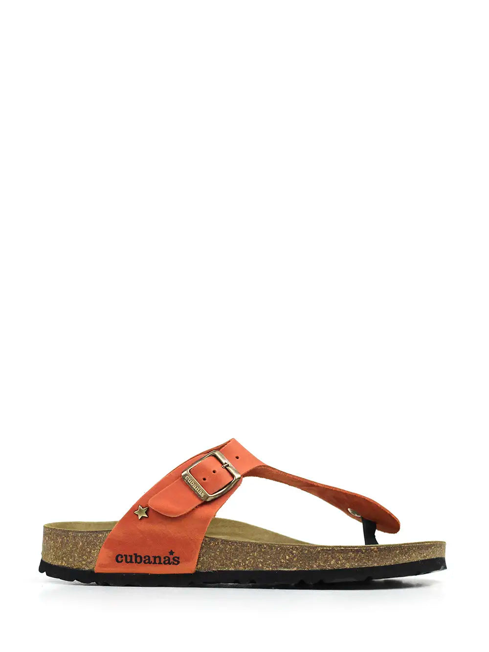 Alice Sandals in Orange Leather