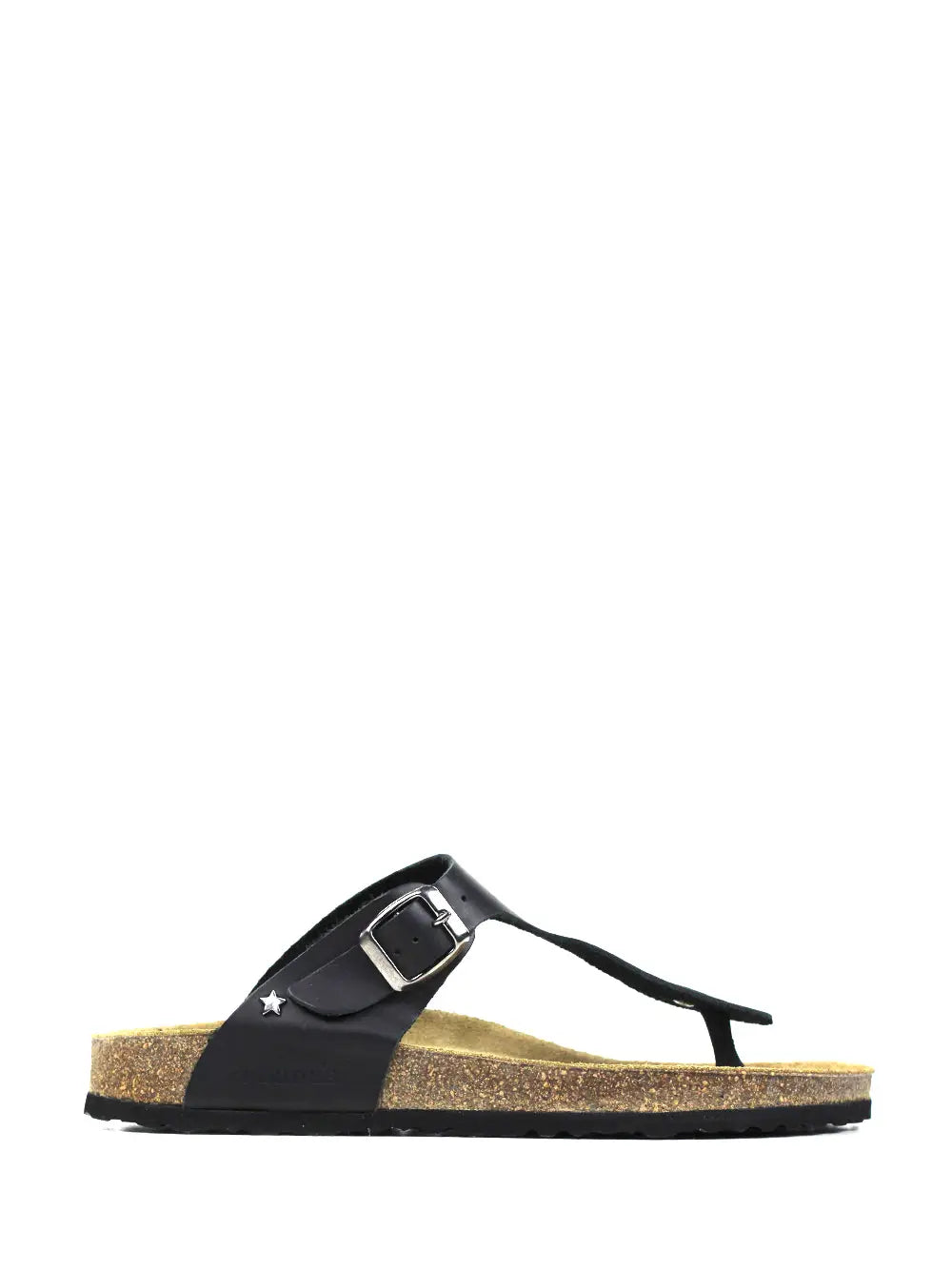 Alice Sandal in Black Leather