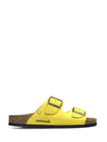 Amalia Sandal in Yellow Leather with Two Straps