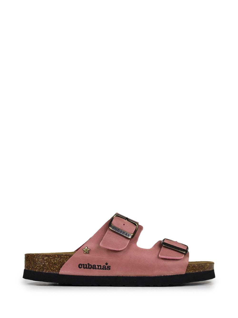 Sandalia Amália de Piel Rosa con Dos Tiras