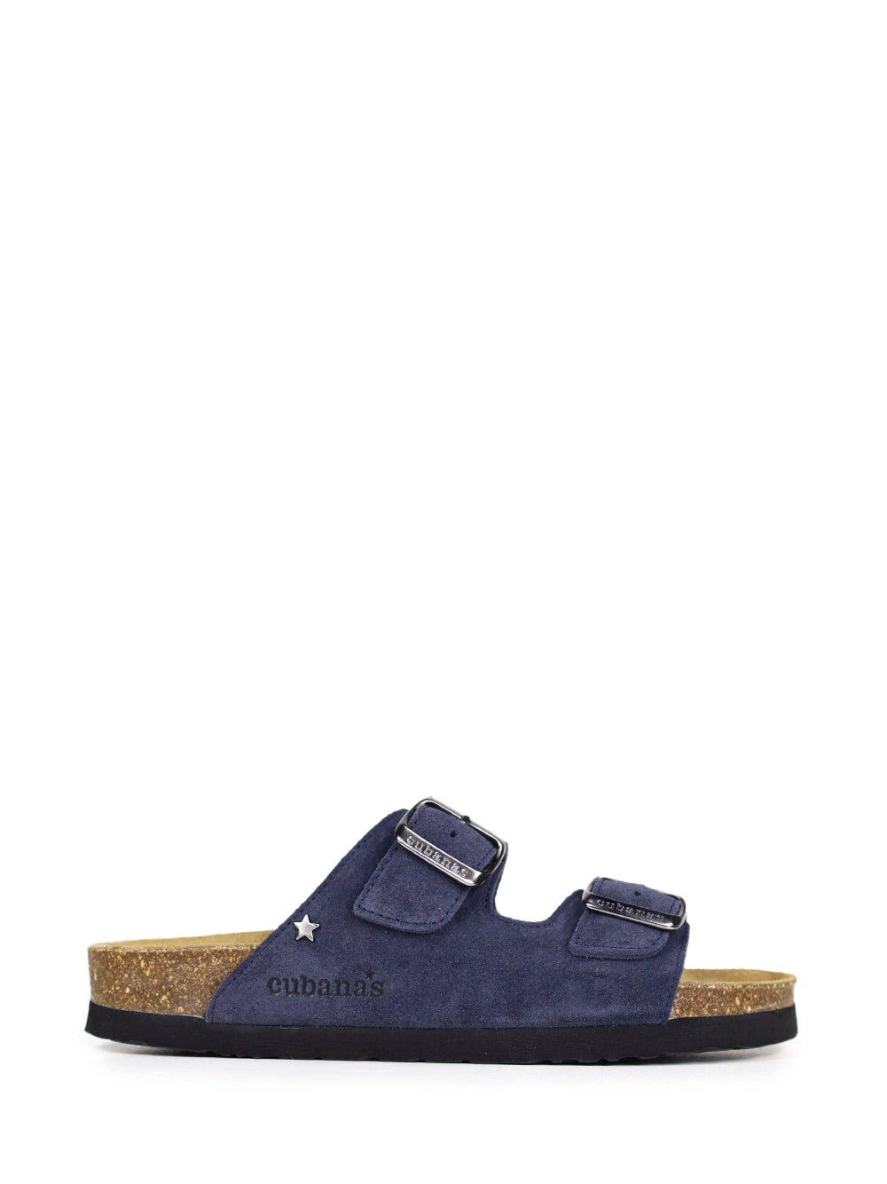 Amália Dark Blue Suede Sandals