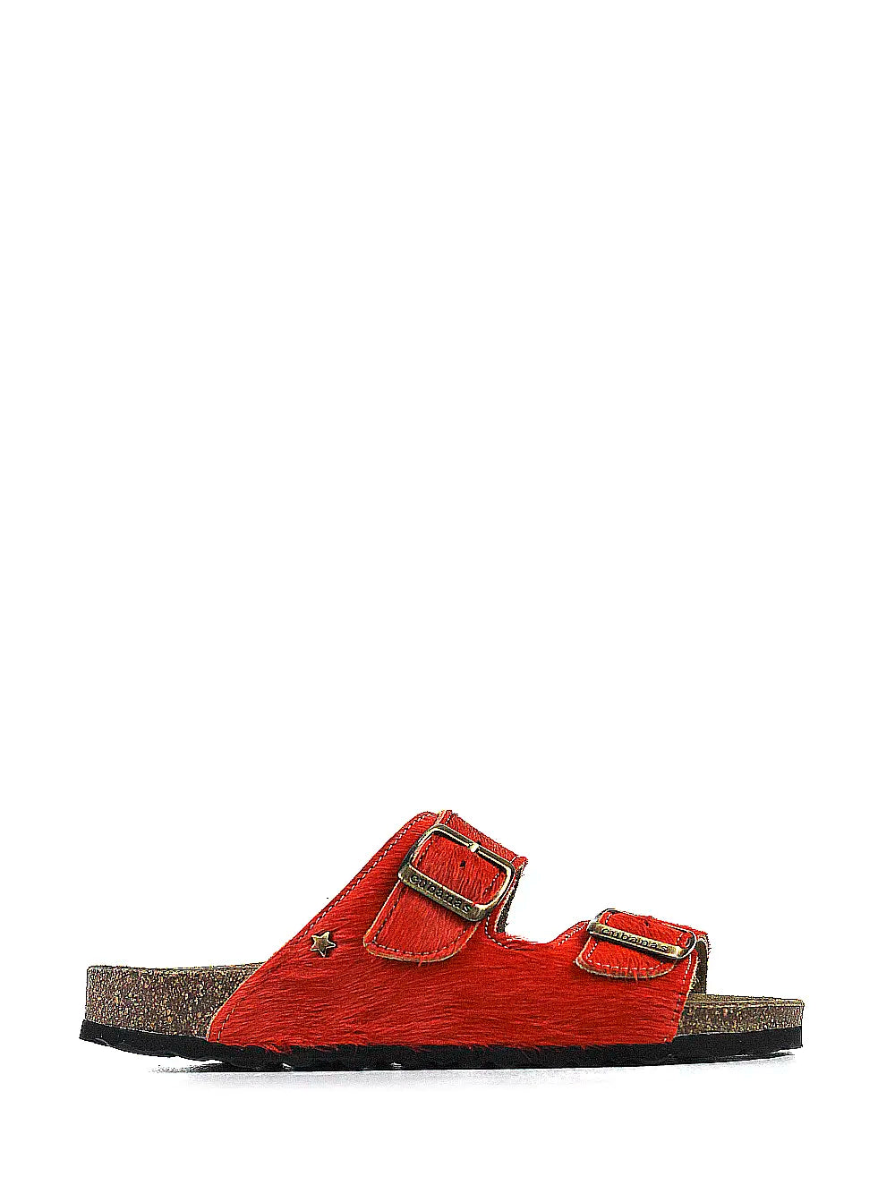 Sandália Amália em Pelo Laranja e Duas Tiras