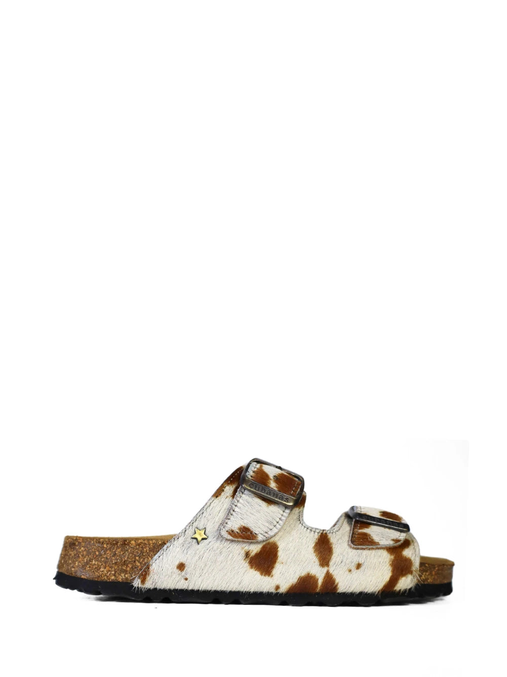 Sandália Amália em Animal Print Vaca