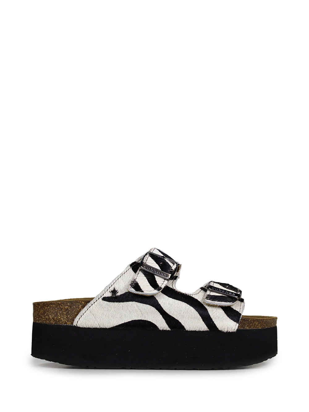 Sandalia Amália Plataforma Animal Print Zebra