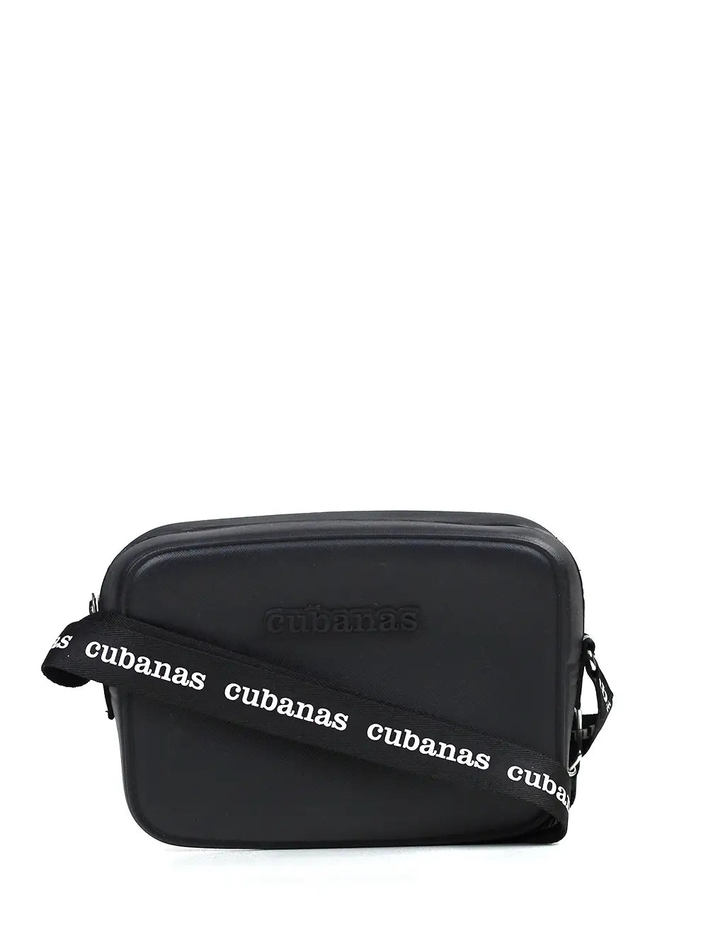 Black PVC Bag with Cubanas Handles