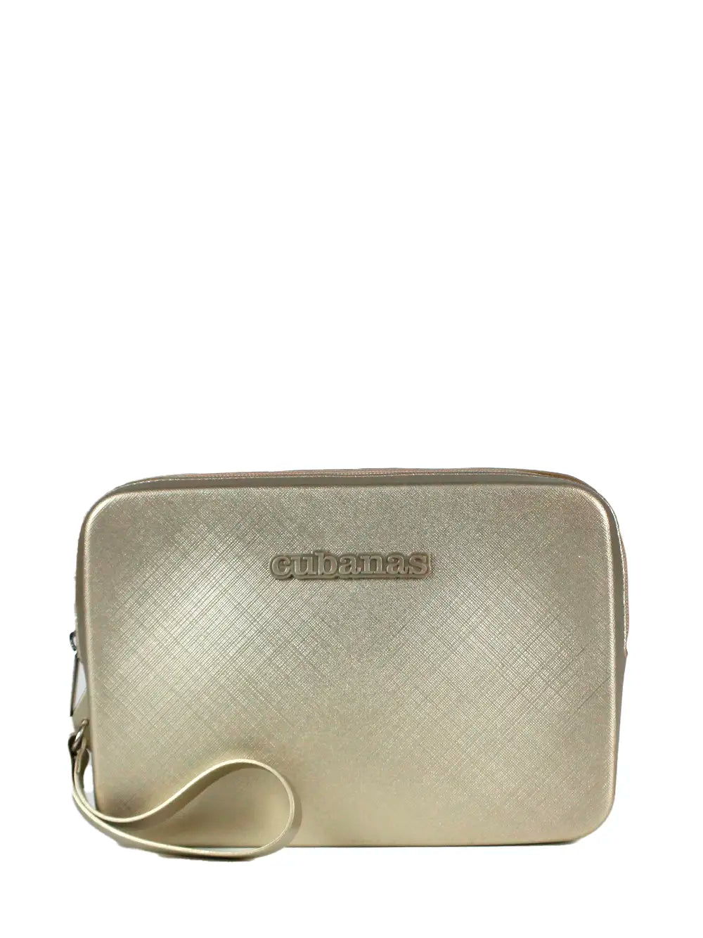 Mini Bolso Dorado con Correa de Muñeca