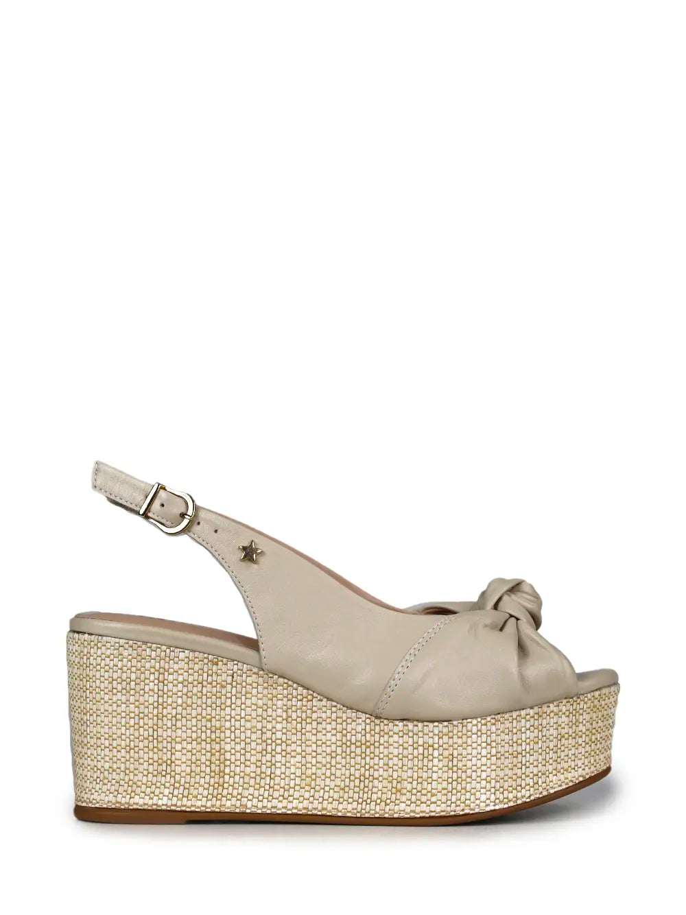 Off-White Leather Platform Sandal