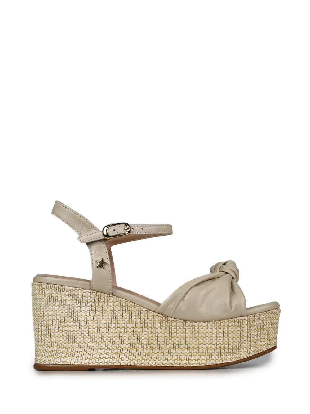 Off-White Leather Platform Sandal