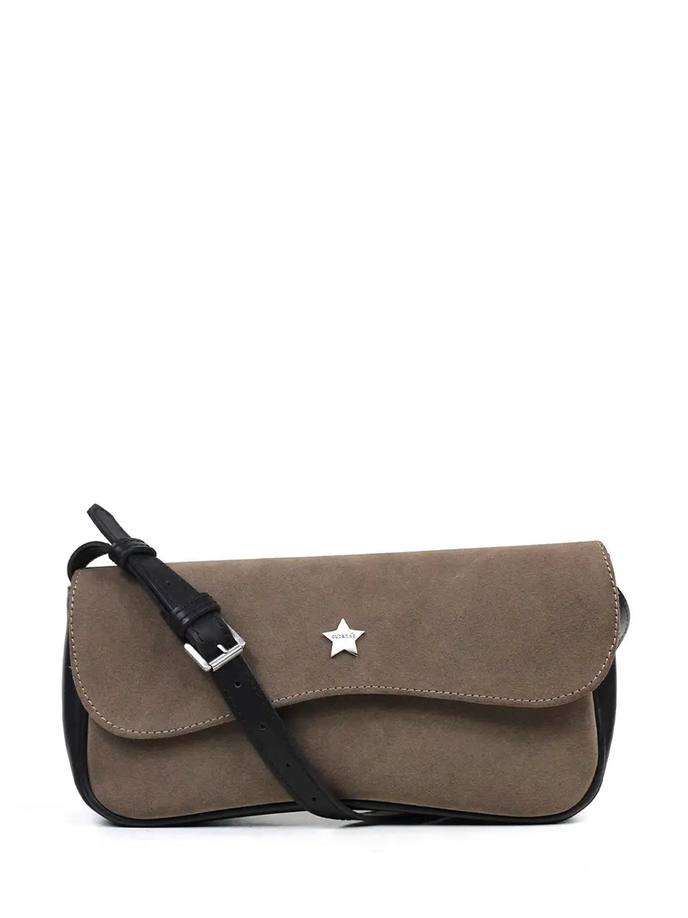 Bolso Mini de Gamuza Marrón y Asa Bandolera