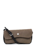 Bolso Mini de Gamuza Marrón y Asa Bandolera