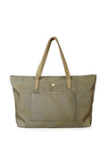 Sac Shopper en Tissu Beige