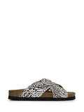 Carmo Sandals in Animal Print and Crisscross Straps