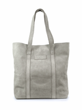 Grey Suede Maxi Bag