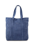 Blue Suede Maxi Bag