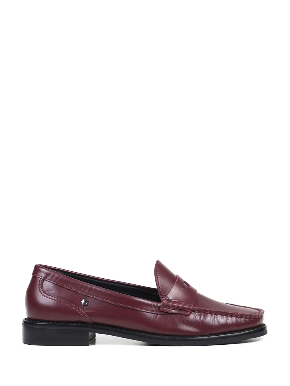 Smooth Bordeaux Leather Loafers