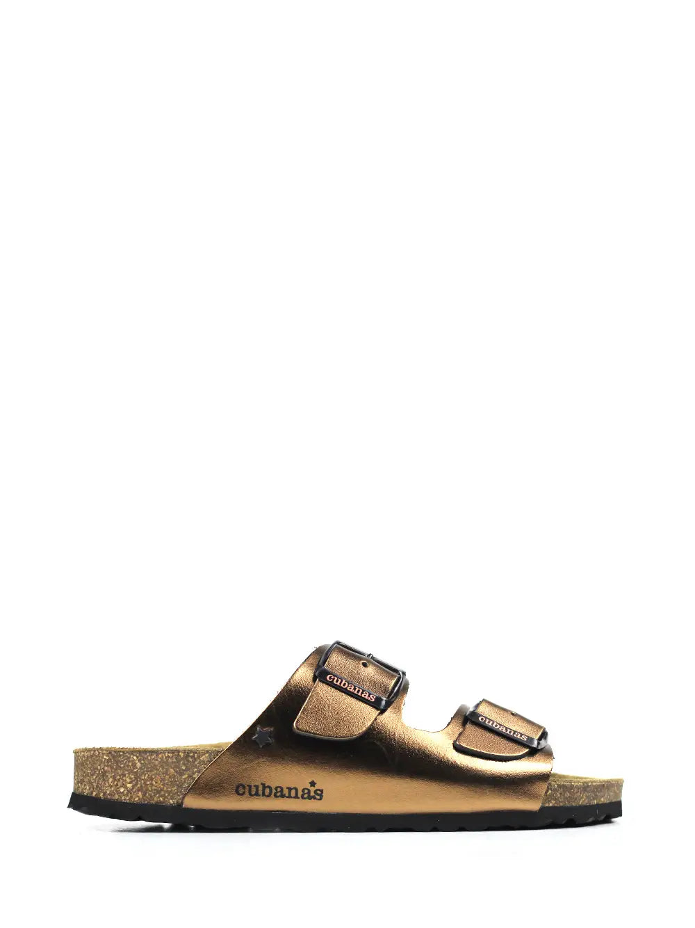 Sandália Amália em Pele Metalizada Dourada