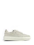 White Suede Trainers with Chunky Sole