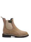 Brown Rain Boot with Nubuck Finish