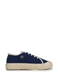 Zapatillas de Ante Azul y Suela Plana