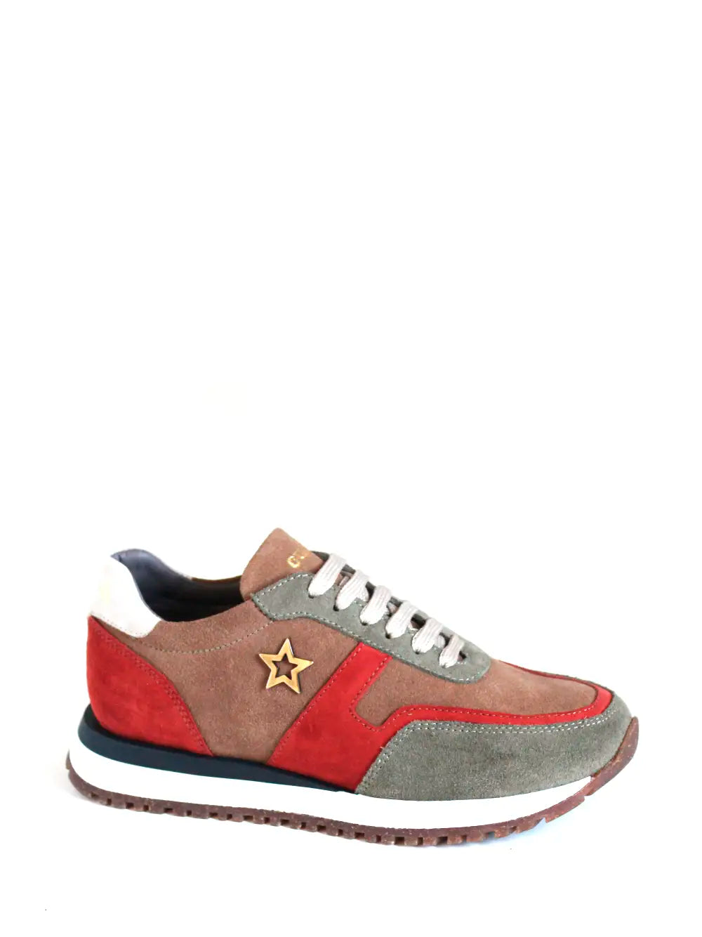 Orange Suede Trainers