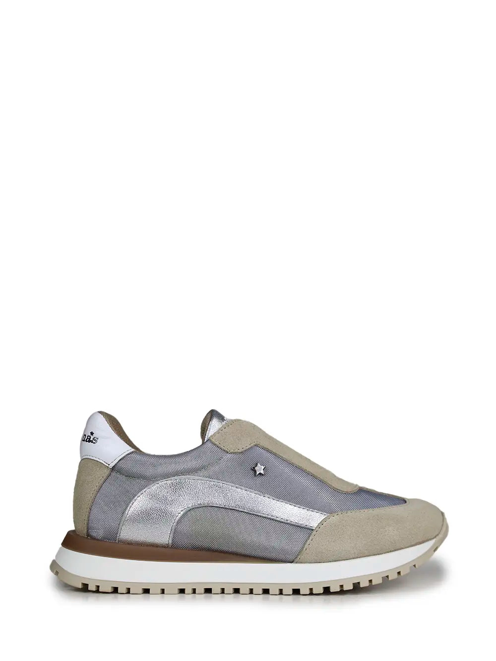 Zapatillas de Ante Beige con Elástico