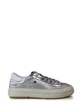 Tenis de Piel Plateada