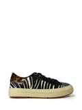Ténis em Animal Print Zebra e Glitter