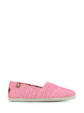 Textured Pink Fabric Espadrille