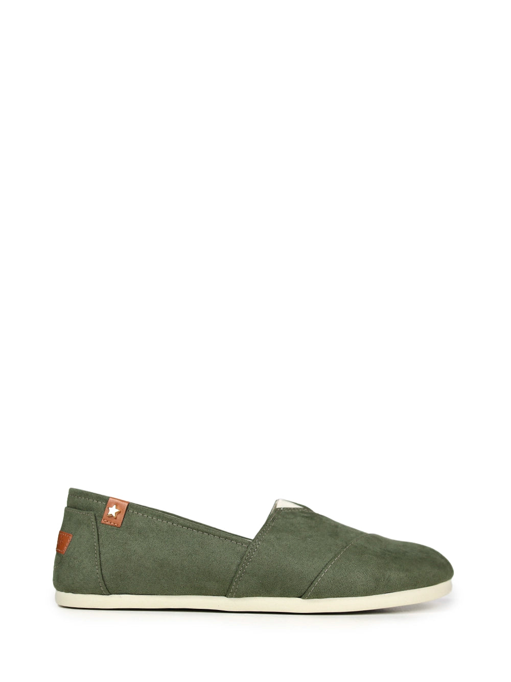 Alpargata de hombre en ante verde oscuro