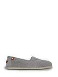 Espadrilles pour hommes en tissu noir et blanc