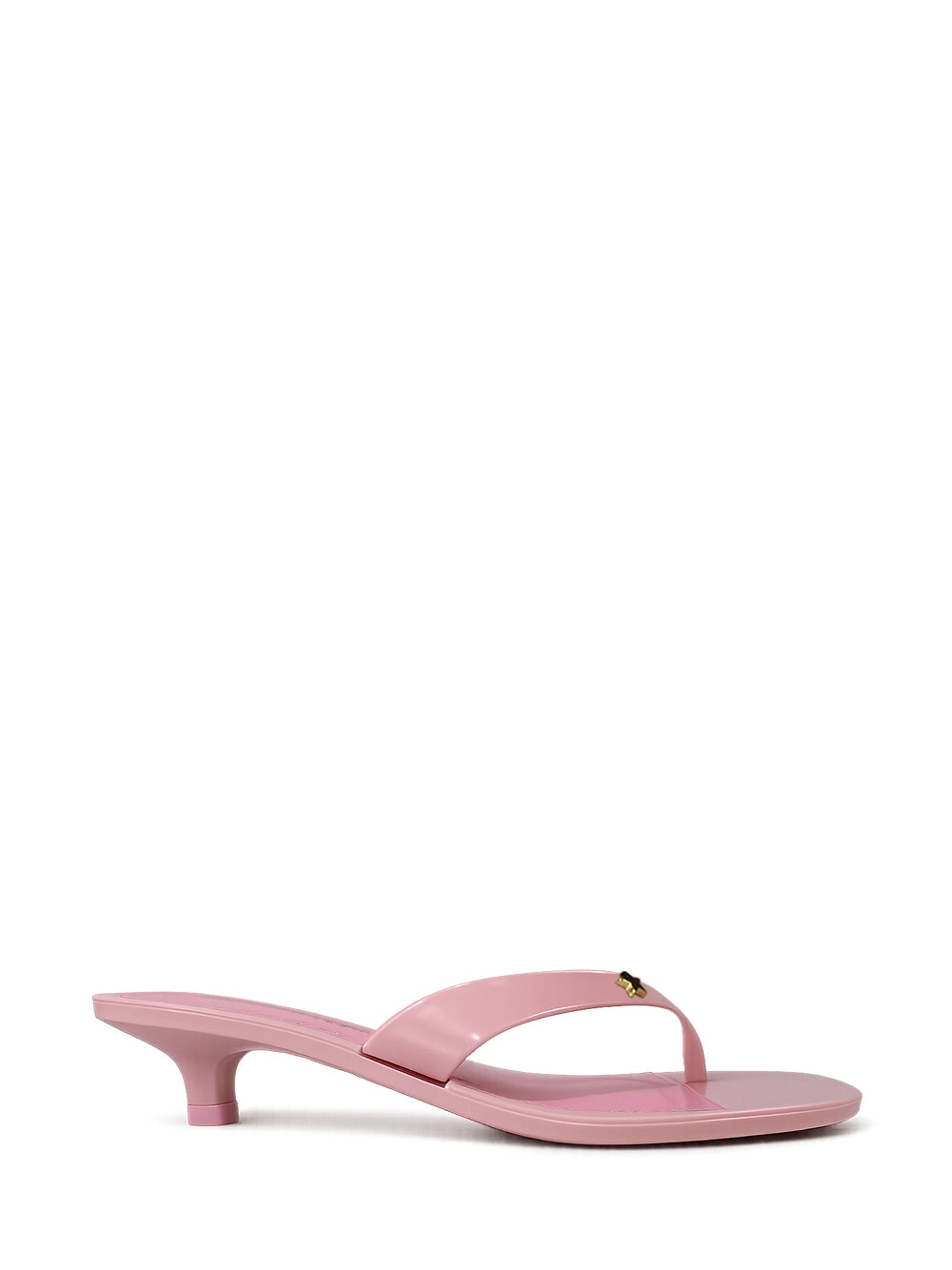 Sandália Jelly Rosa com Salto Kitten