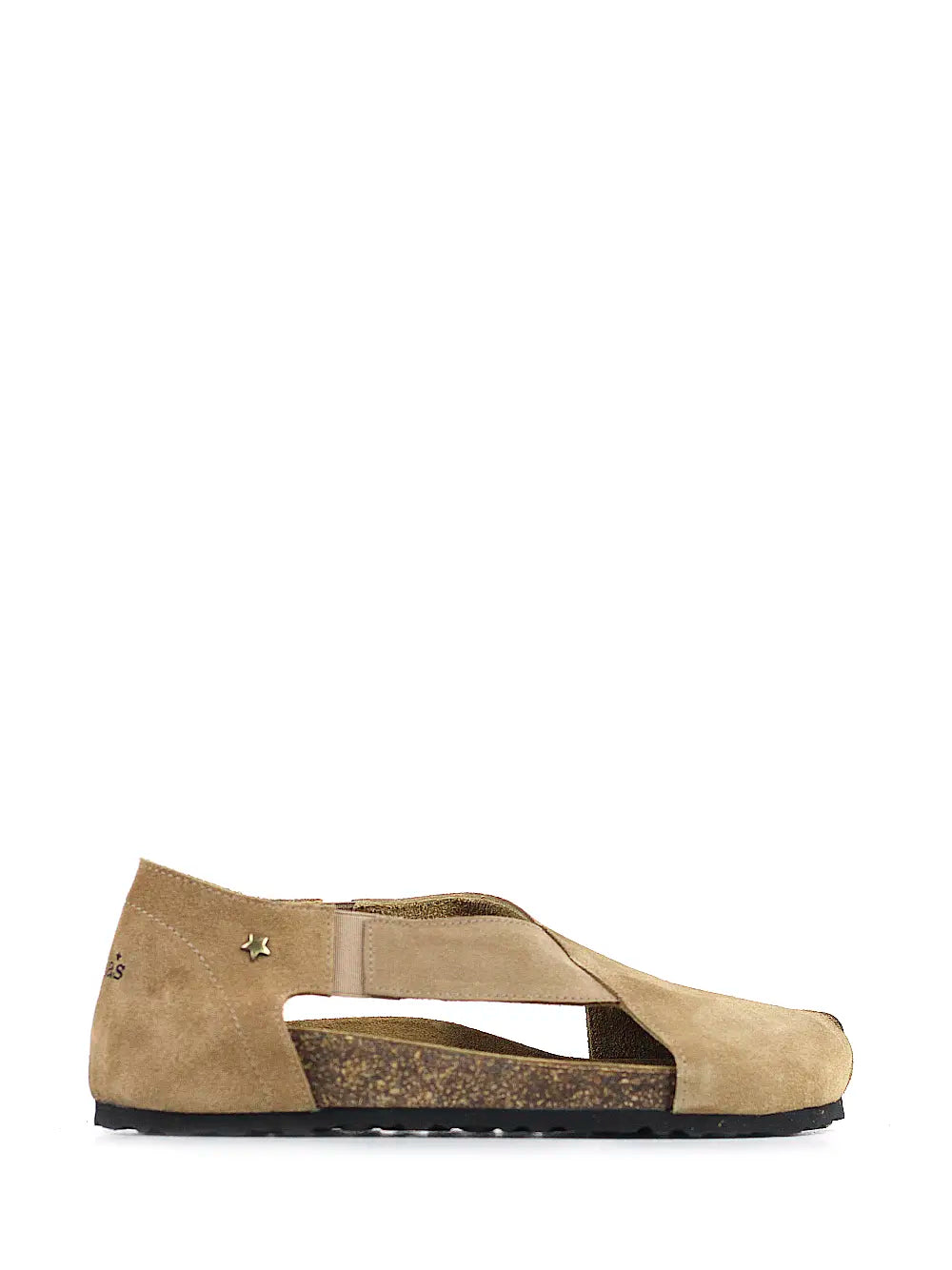 Leonor sandal in beige suede