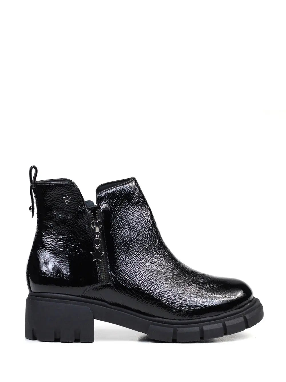 Botte en cuir noir