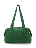 Green Suede Shoulder Bag