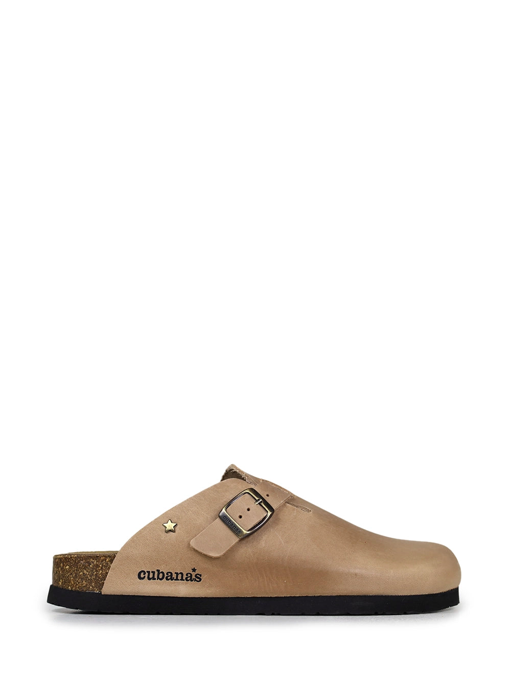 Men's Closed Beige Suede Sandals