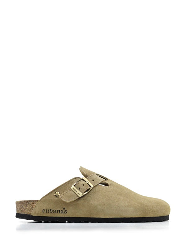 Men's Beige Suede Sandals