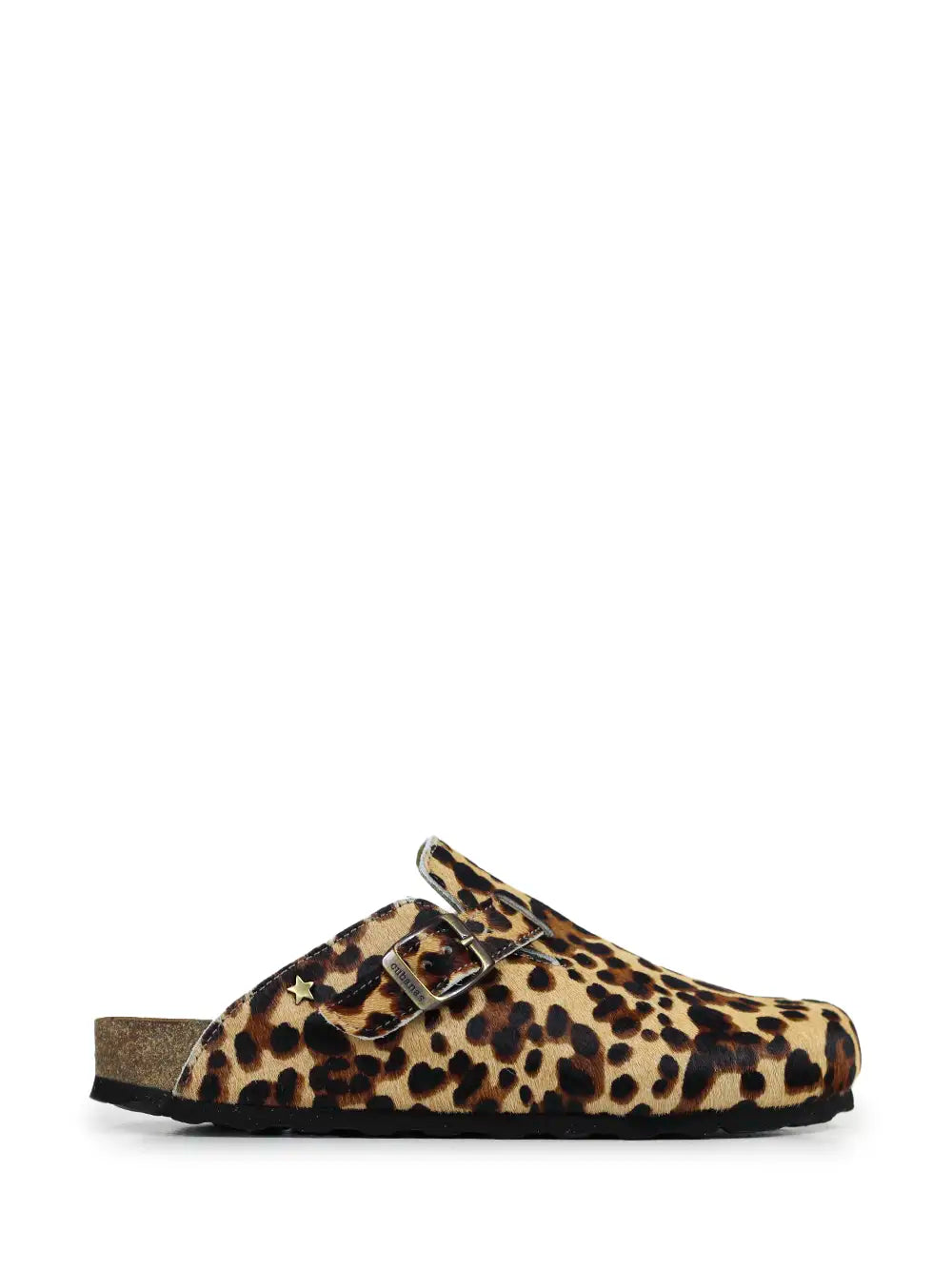 Sandália Maria em Animal Print Castanho