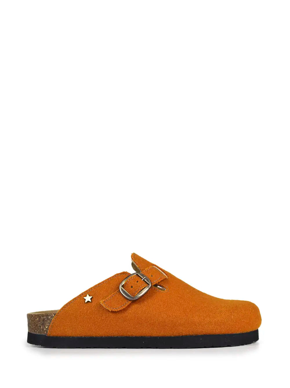 Sandália Maria em Burel Laranja