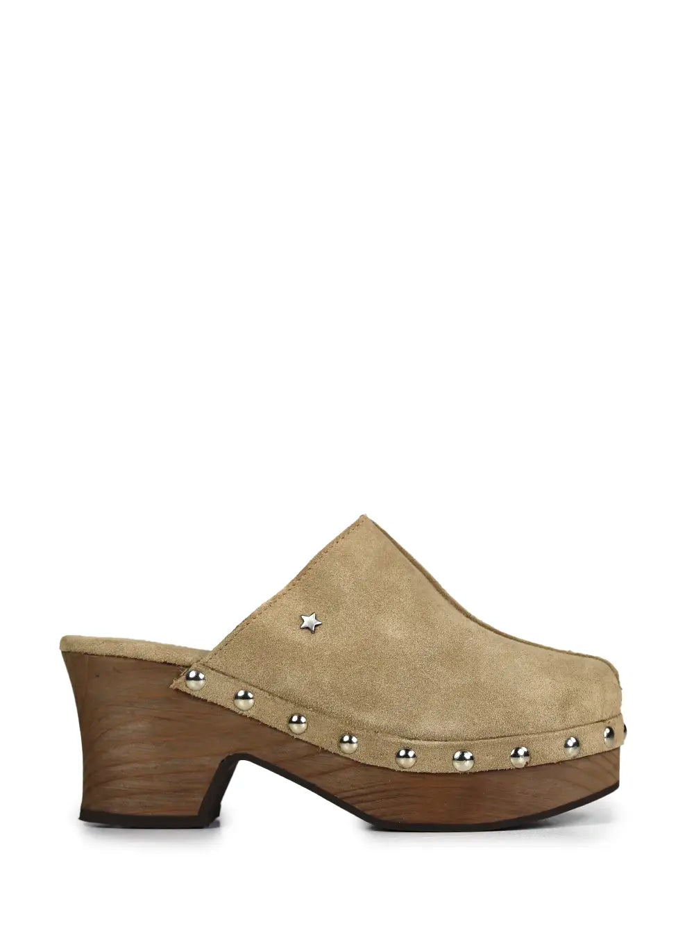 Soca em Camurça Beige e Plataforma