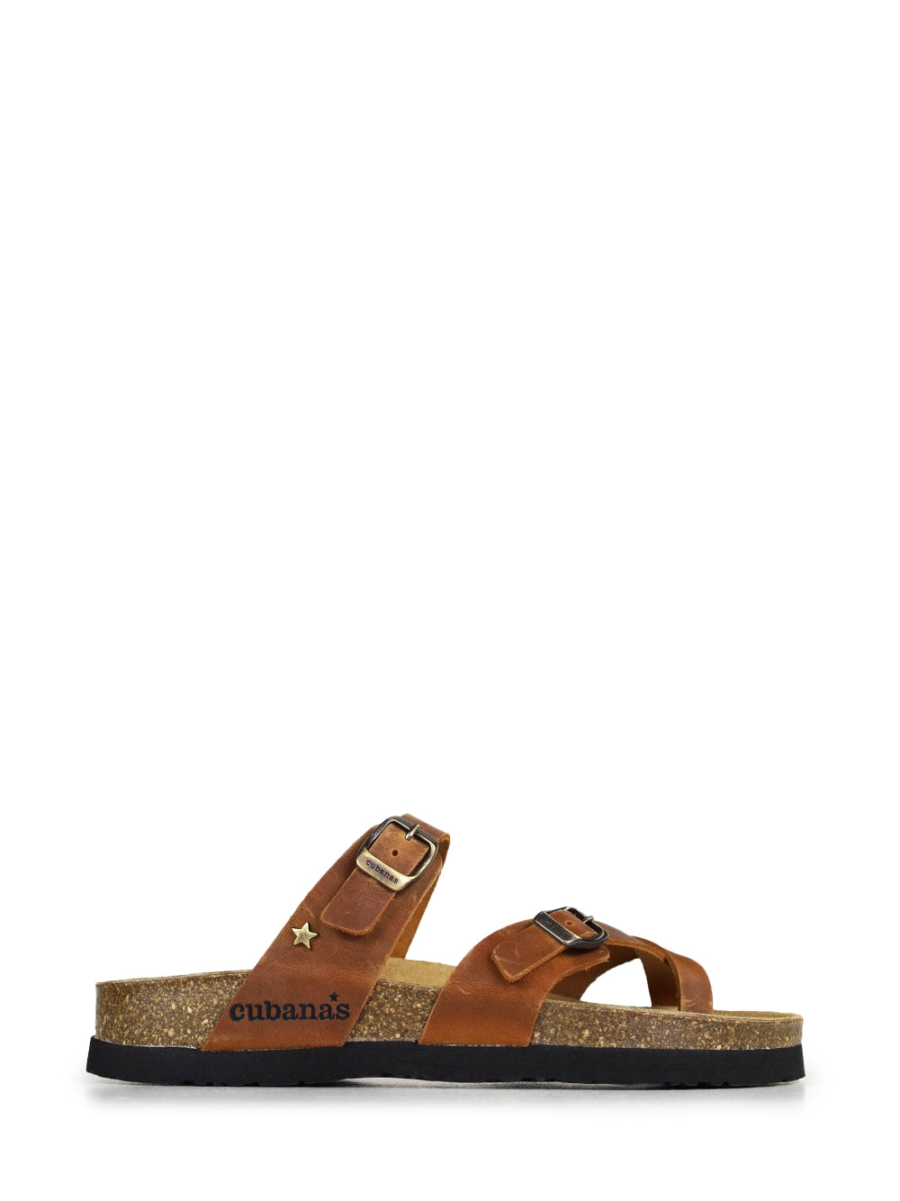 Sandalia Nazaré de Piel Camel con Tiras