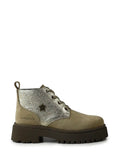 Botte en Daim Beige avec Semelle Tracteur