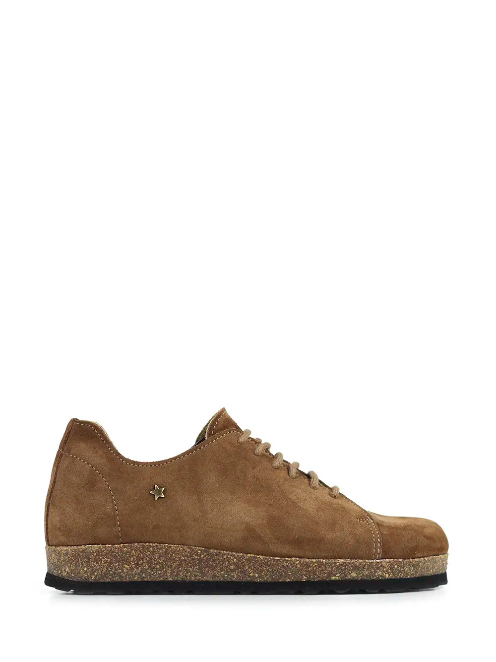 Olga Trainers in Brown Suede and Laces