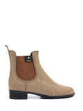 Camel Rain Boot with Nubuck Finish