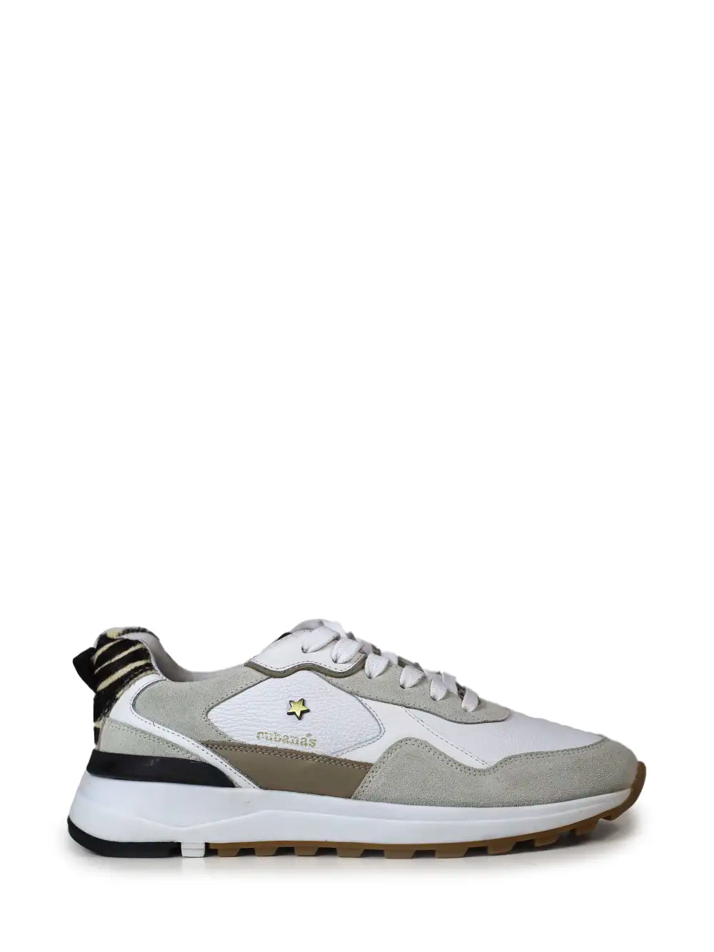 Zapatillas de cuero blanco