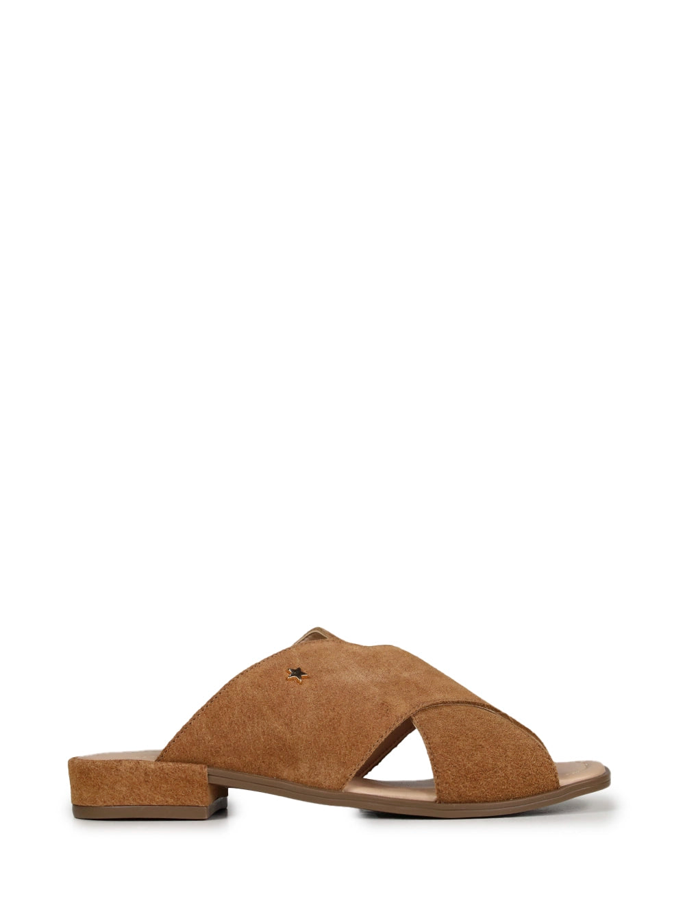 Sandália Rasa em Camurça Camel