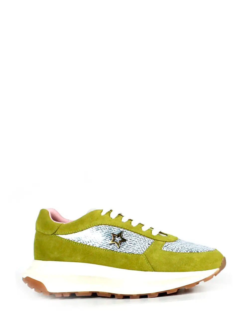 Green Suede Sneakers