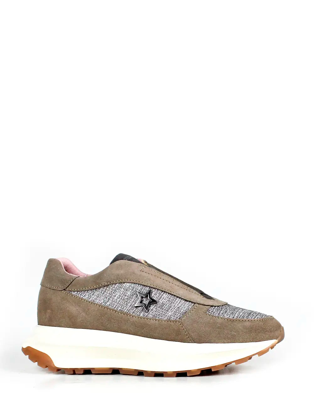 Beige Suede Sneakers