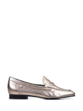 Mocassin En Cuir Doré