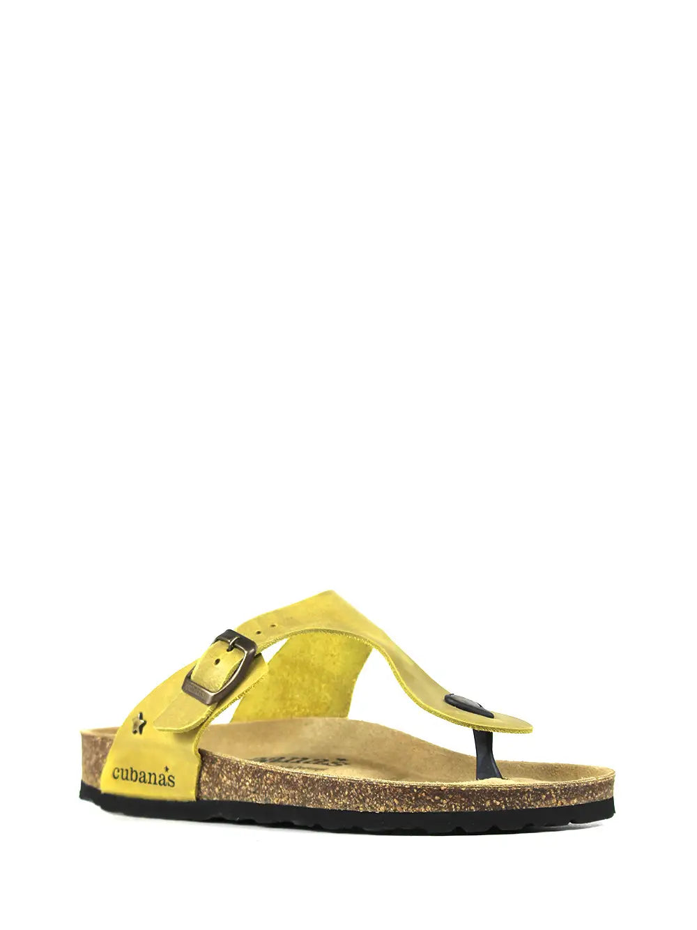 Sandale Alice en cuir jaune
